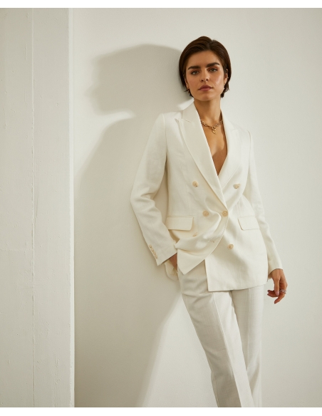 Blazer Lino Blanco