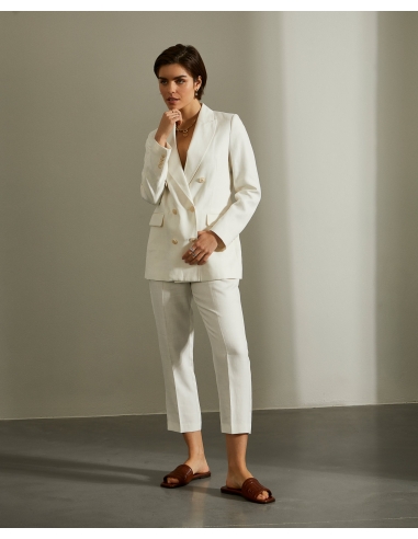 Blazer Lino Blanco