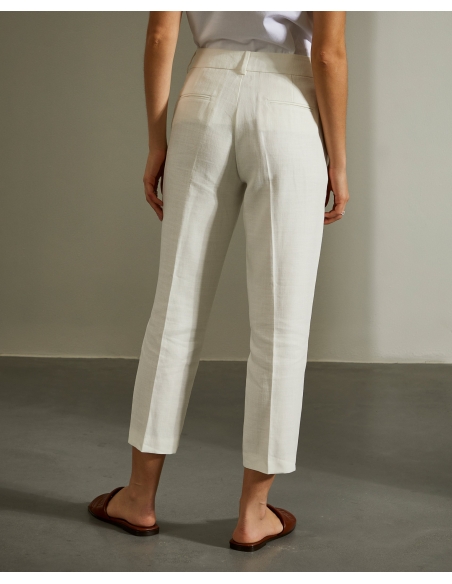 Pantalón Lino Blanco