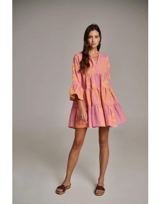 VESTIDO ELLA PINK/ORANGE