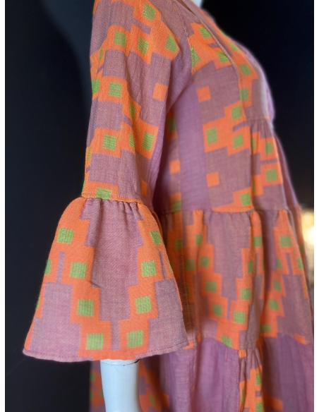 VESTIDO ELLA PINK/ORANGE