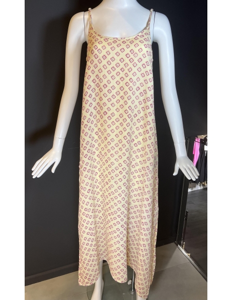 Vestido Largo Diega Beige