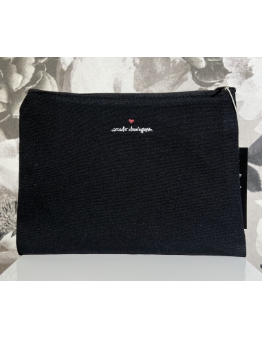 Bolso Clutch Lona Negro