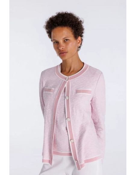 CARDIGAN DE PUNTO VIVOS LISTADOS