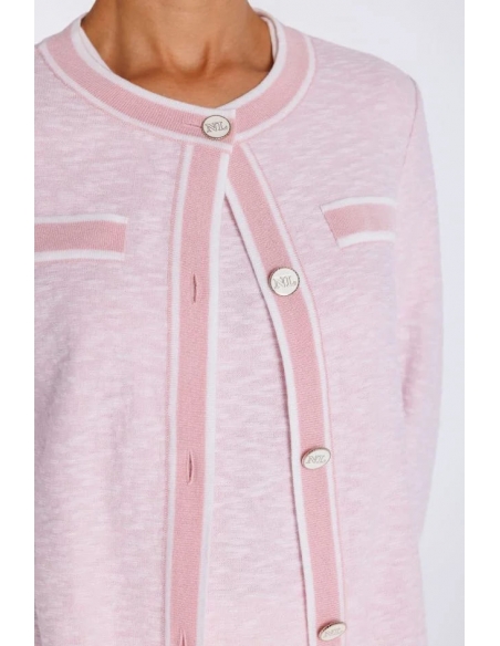 CARDIGAN DE PUNTO VIVOS LISTADOS