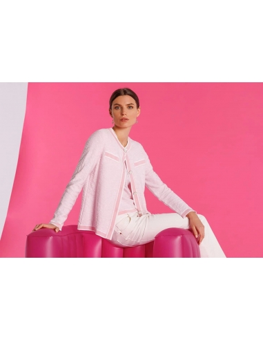 CARDIGAN DE PUNTO VIVOS LISTADOS