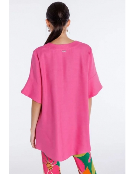 BLUSON MANGA CORTA LINO