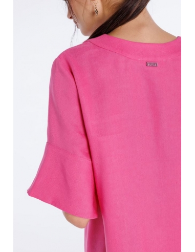 BLUSON MANGA CORTA LINO