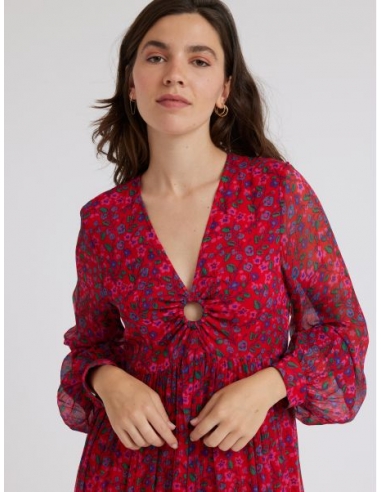 Vestido Aslaug Rouge
