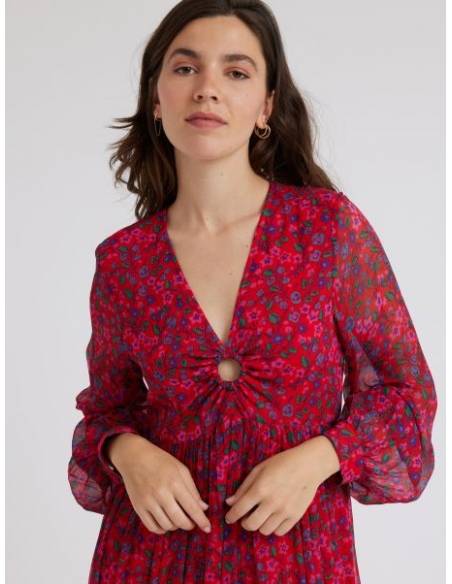Vestido Aslaug Rouge