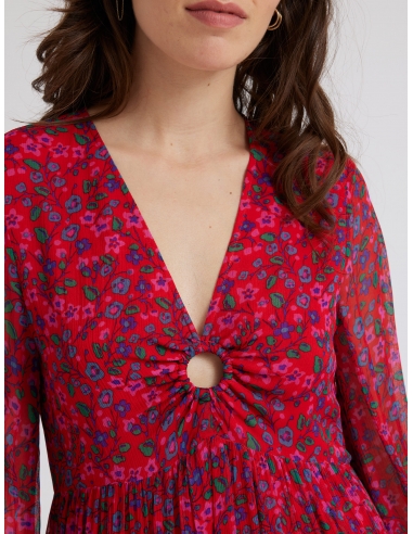 Vestido Aslaug Rouge
