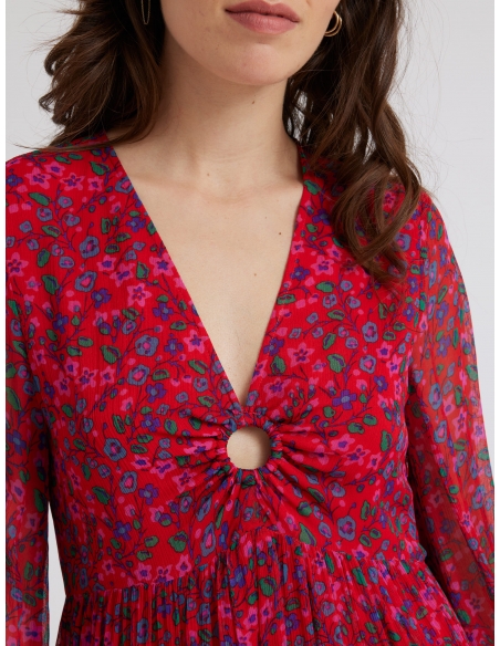 Vestido Aslaug Rouge