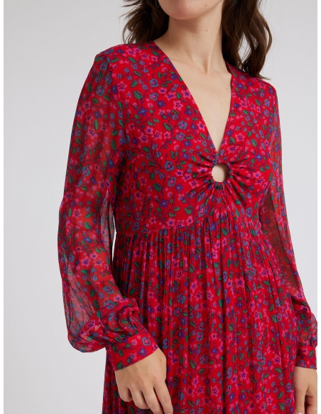 Vestido Aslaug Rouge