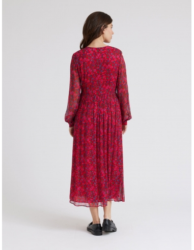 Vestido Aslaug Rouge