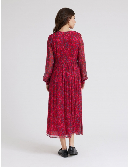 Vestido Aslaug Rouge
