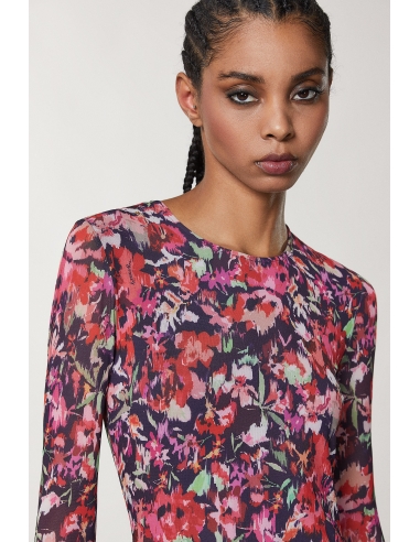 Vestido Tul Estampado