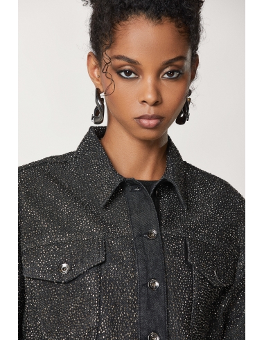 Chaqueta Denim Strass
