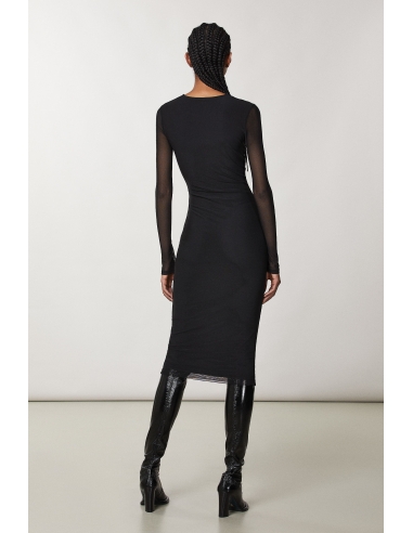 Vestido Largo Mangas Gasa