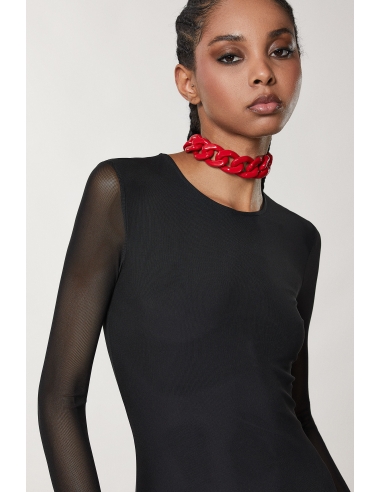 Vestido Largo Mangas Gasa