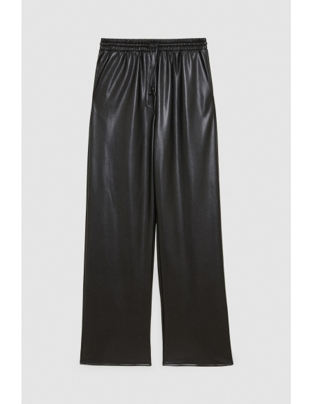Pantalon palazzo efecto piel