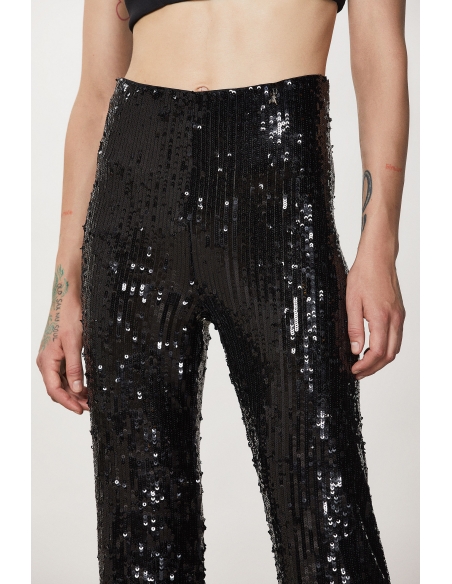 Pantalon negro lentejuelas