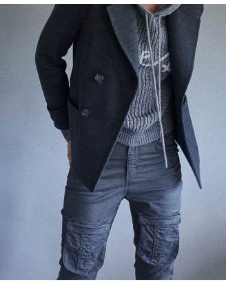 PANTALÓN CARGO GRIS