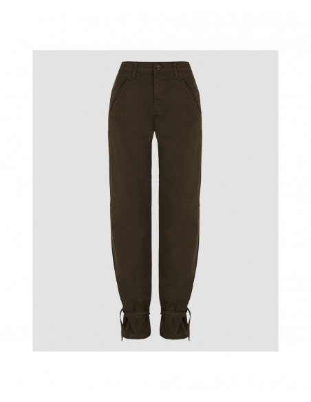 PANTALÓN CARGO TIRAS VERDE