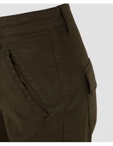 PANTALÓN CARGO TIRAS VERDE