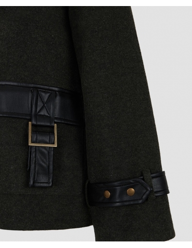 CHAQUETA MILITAR LANA VERDE