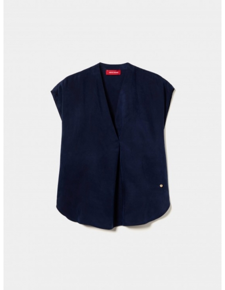 BLUSA DE CUPRO SIN MANGAS