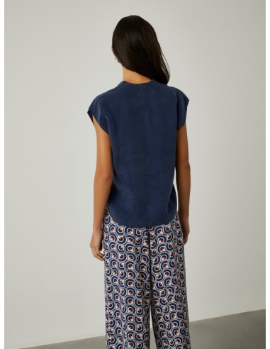 BLUSA DE CUPRO SIN MANGAS