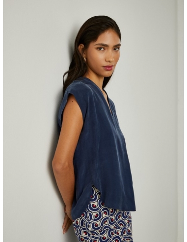 BLUSA DE CUPRO SIN MANGAS