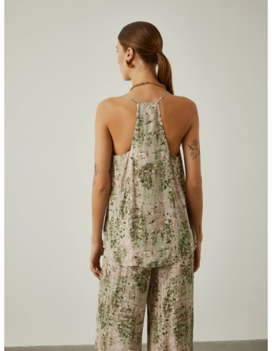 Top tirantes estampado