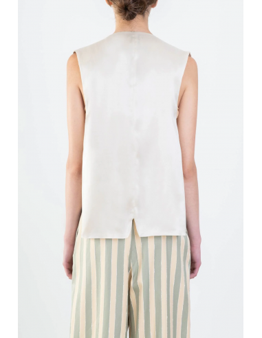 Chaleco seda stripes