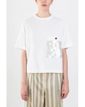 T-shirt con pailletes