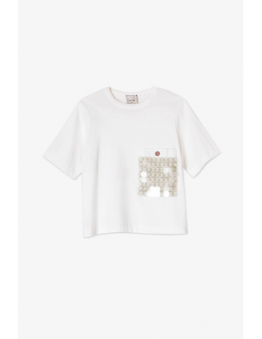 T-shirt con pailletes