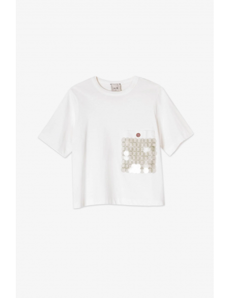 T-shirt con pailletes