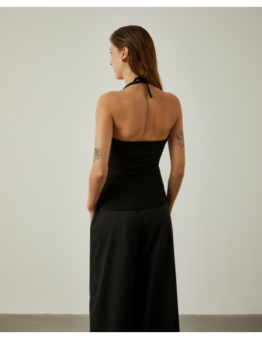 Top punto cuello halter