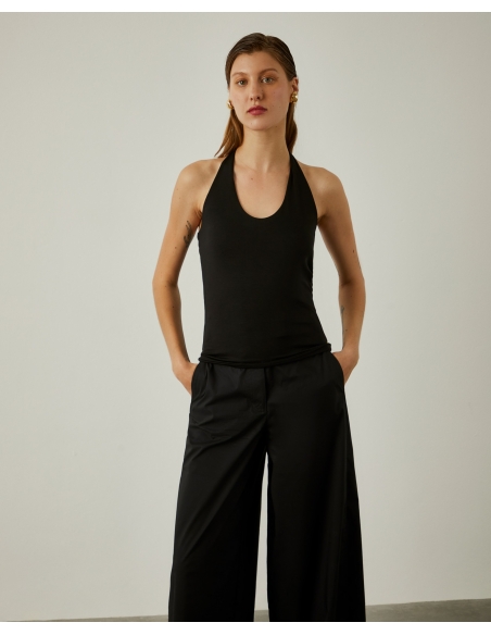 Top punto cuello halter