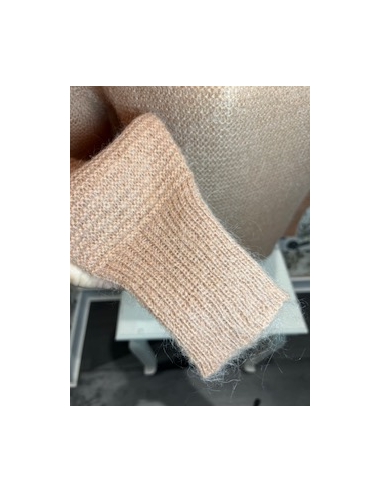 Sueter mezzo collo blush mohair