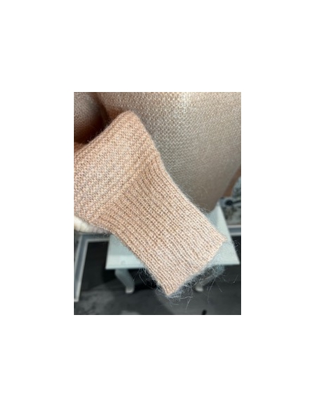 Sueter mezzo collo blush mohair