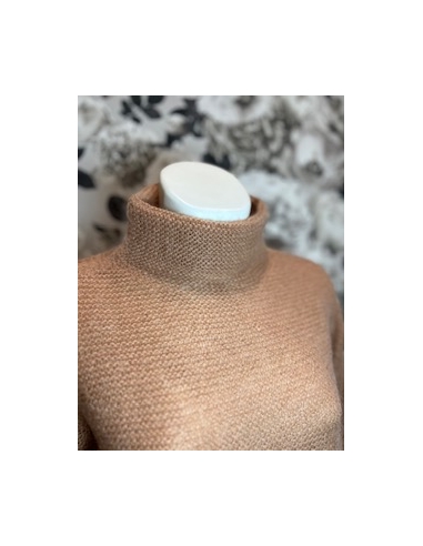 Sueter mezzo collo blush mohair