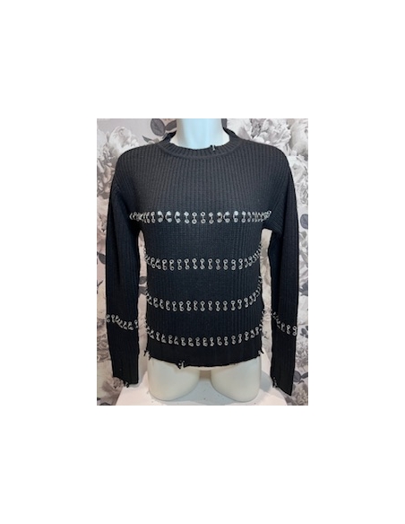 JERSEY PIERCINGS ROTOS NEGRO
