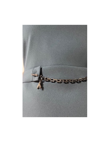 VESTIDO TUBO PETRÓLEO