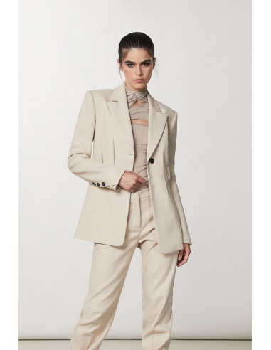 AMERICANA TRAJE BEIGE MELANGE