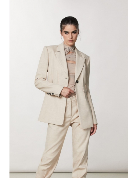 AMERICANA TRAJE BEIGE MELANGE