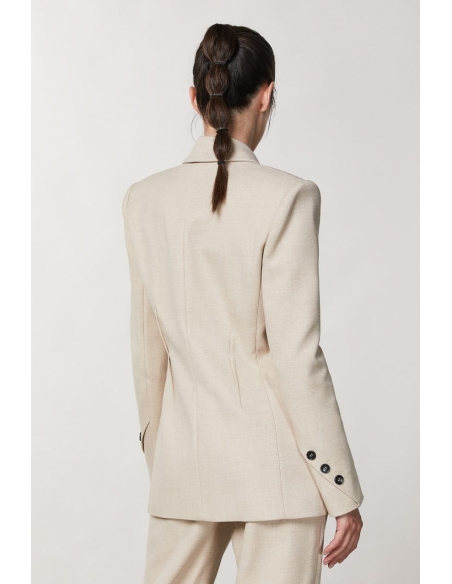 AMERICANA TRAJE BEIGE MELANGE