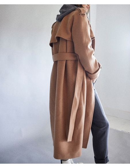 ABRIGO LARGO CAMEL