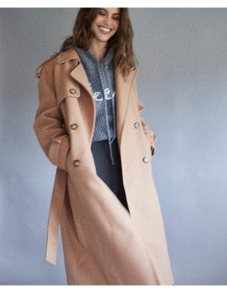 ABRIGO LARGO CAMEL