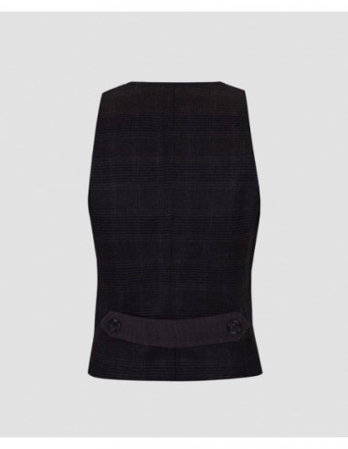 CHALECO CUADROS GRIS